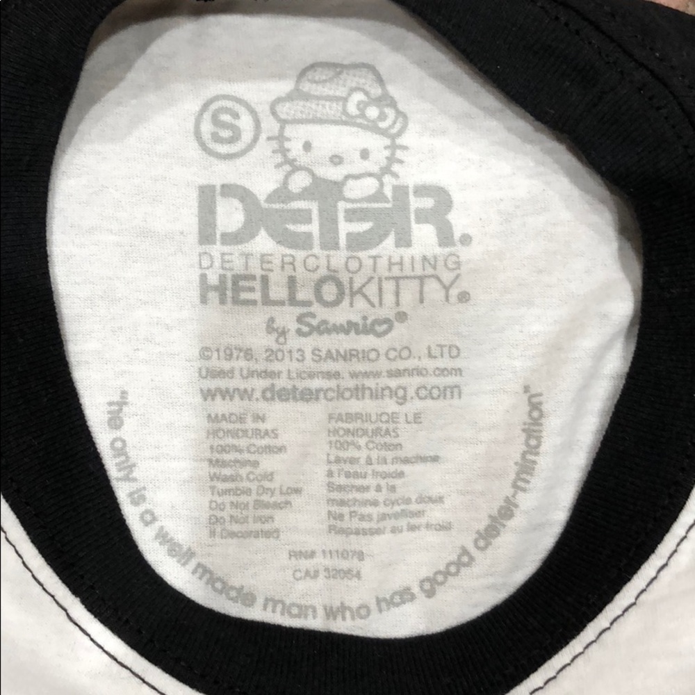 Hello Kitty Raglan Tee Shirt - Picture 2 of 2